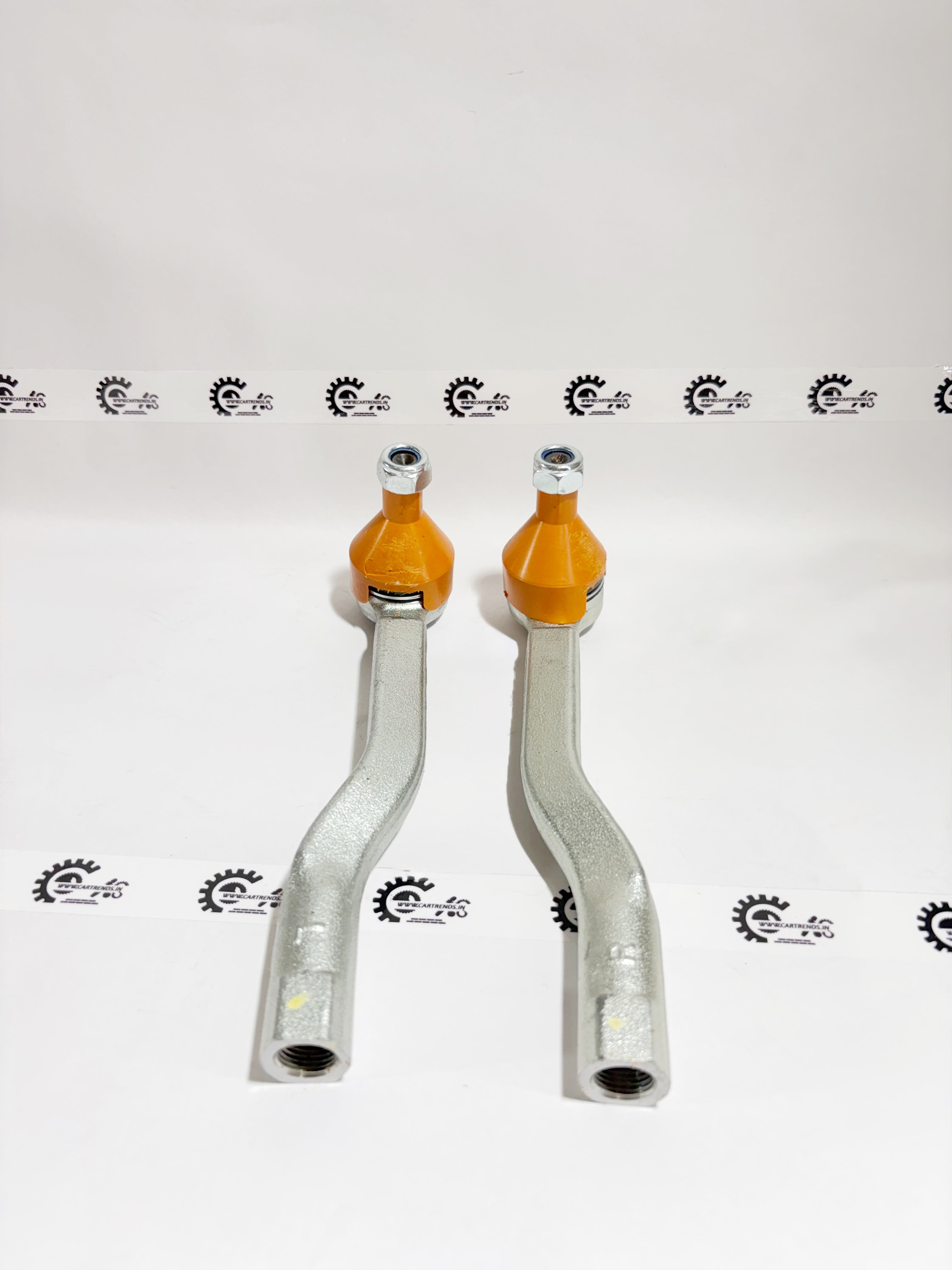 AUTOKOI tie rod end assembly pair, automotive suspension parts, showing the metal rod and joint for vehicle steering.