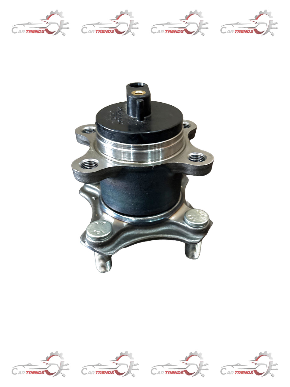 CarTrends bearing showing a metallic cylindrical component with smooth surface and internal and external rings for automotive use.