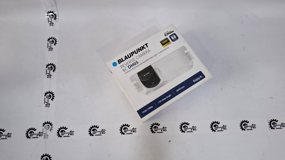 Blaupunkt BC DH05 car audio device by CarTrends, showing a compact black electronic component with buttons and display screen.