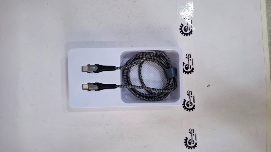 CarTrends BP C2C data cable with USB-C connectors, shown with close-up of cable and connectors for charging and data transfer.