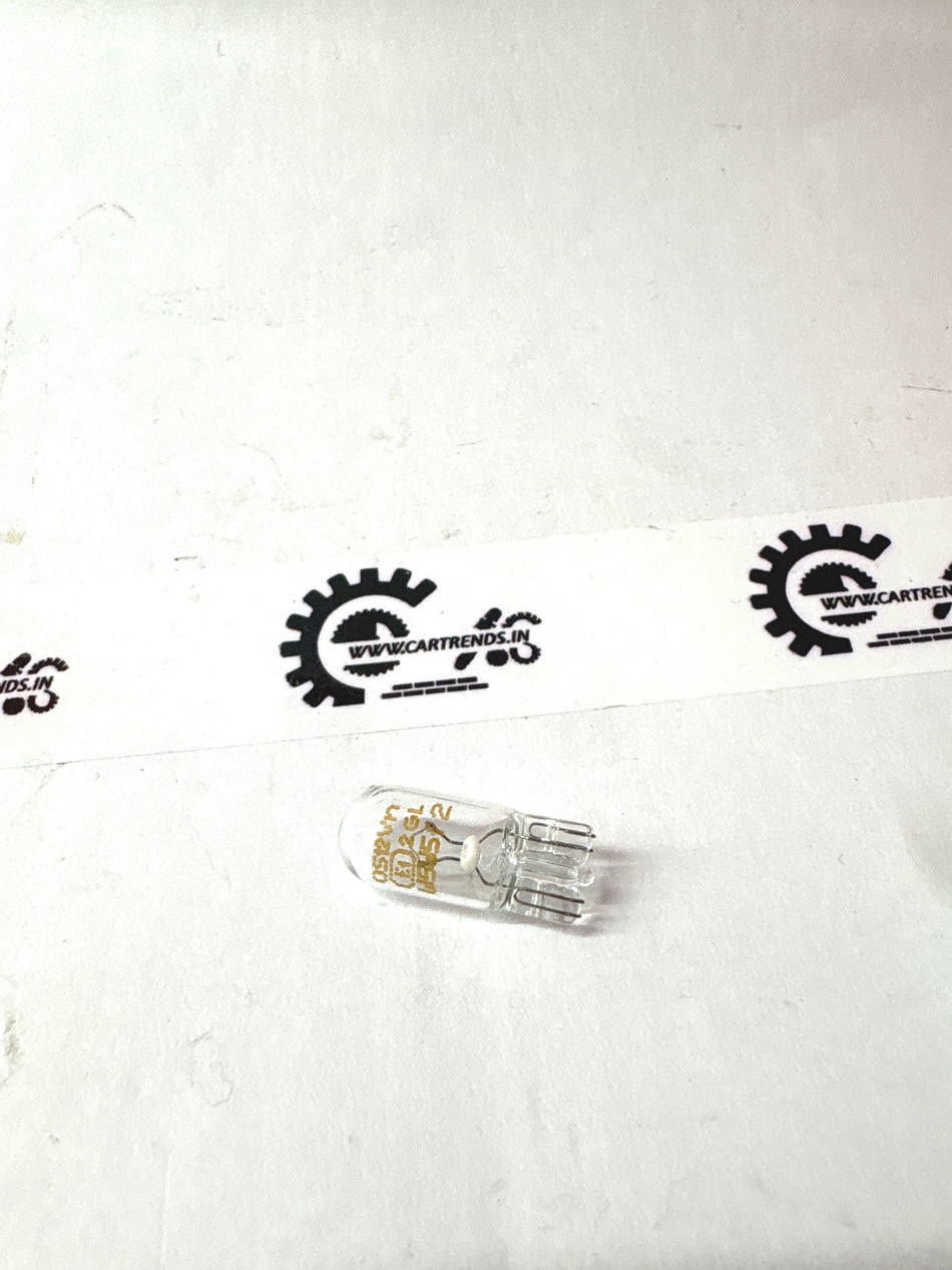 CarTrends bulb showing a close-up of the clear glass and metal base, designed for automotive lighting applications.