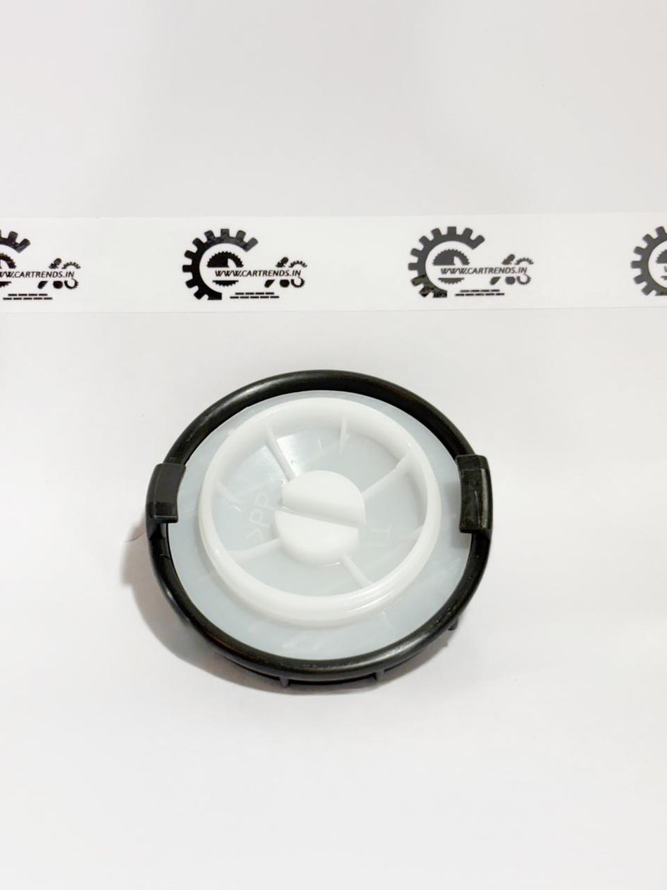 CarTrends reserve tank cap for vehicle, showing the black plastic cap with branding and connection points for the reserve tank.