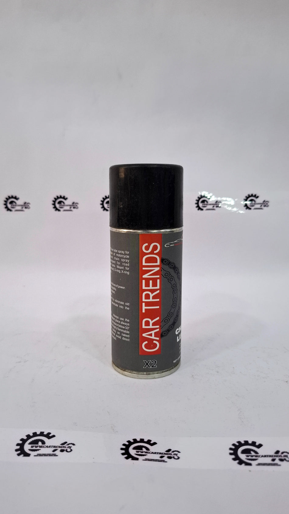 CarTrends Chain Lube bottle with label, designed for lubricating and protecting bicycle and motorcycle chains.