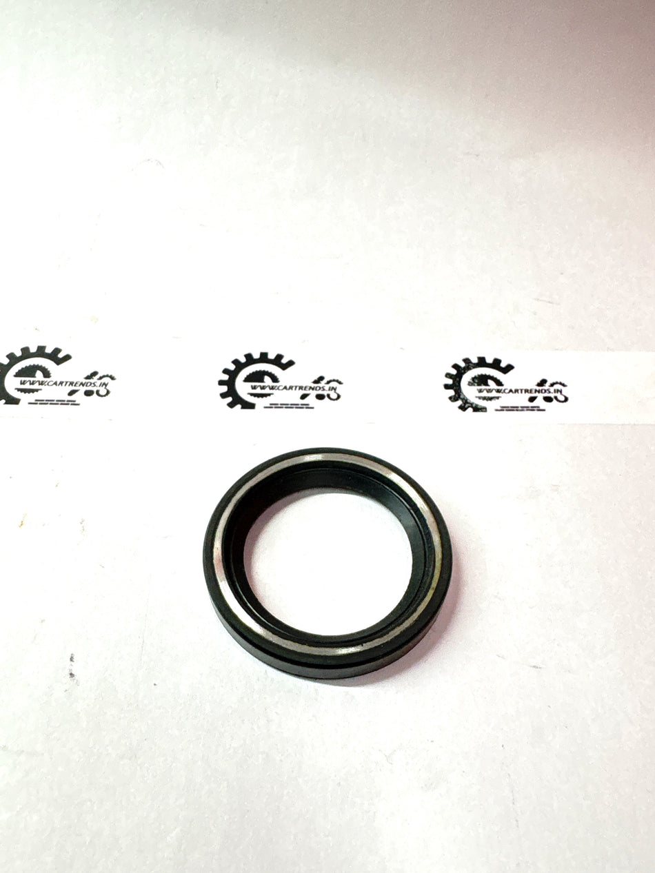 CarTrends crankshaft oil seal showing the rubber and metal construction for engine sealing and lubrication.