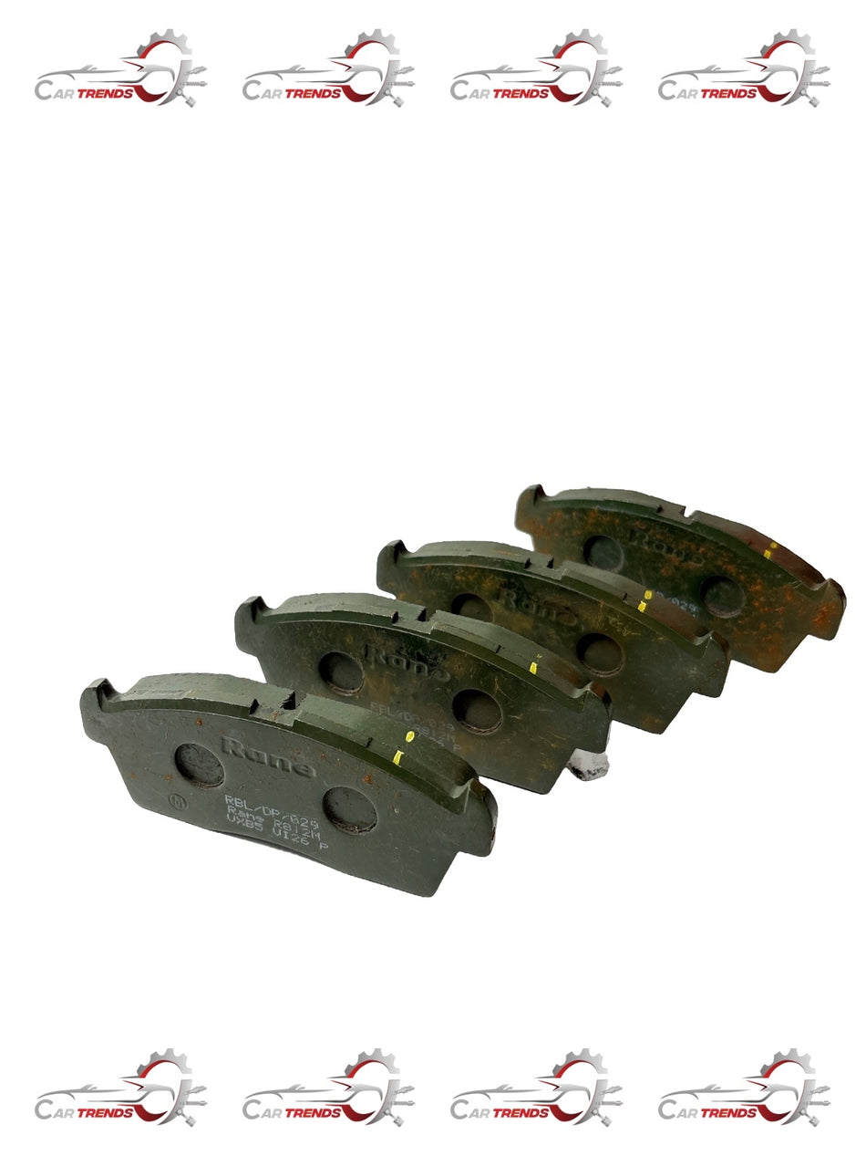 CarTrends disc brake pad showing metal backing plate and friction material for vehicle braking system.