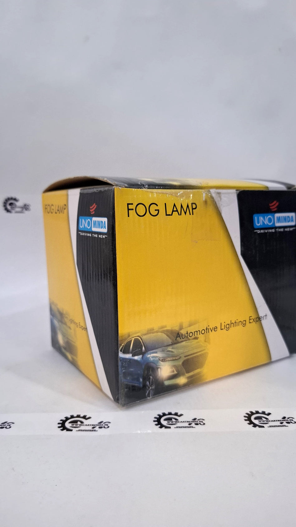 CarTrends fog lamp installed on a vehicle, showcasing its clear lens and durable design for enhanced visibility in foggy conditions.