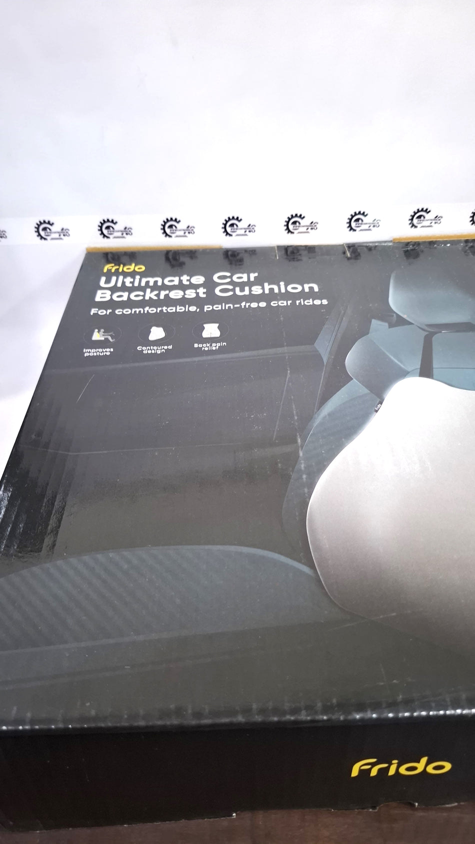 CarTrends Frido Ultimate Car Backrest Cushion providing ergonomic lumbar support and comfort for car seats.