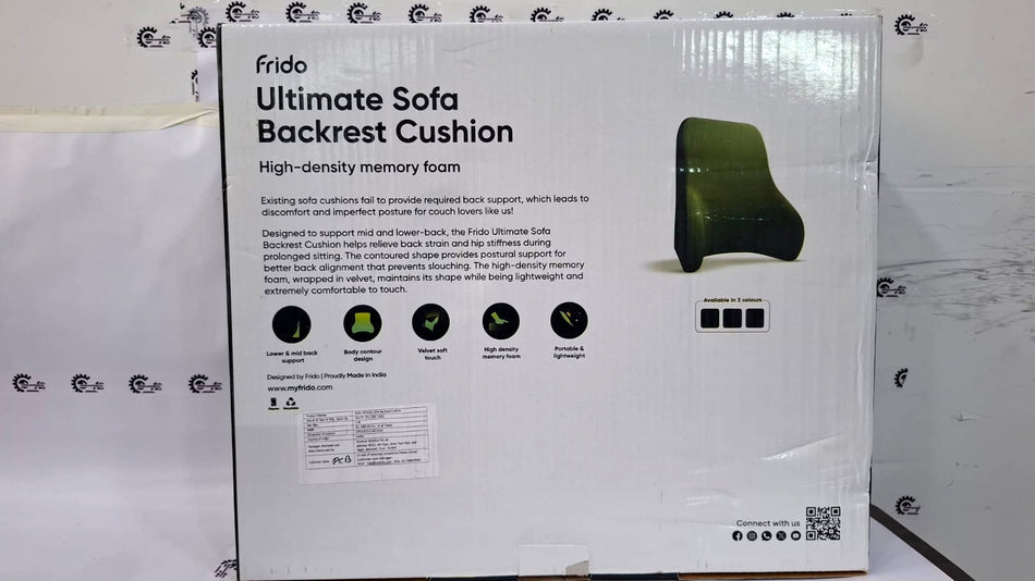 CarTrends Frido Ultimate Sofa Backrest Cushion providing plush support on a modern sofa for comfortable seating.