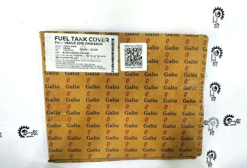 CarTrends fuel tank cover, durable black automotive accessory for protecting and enhancing the fuel tank area.