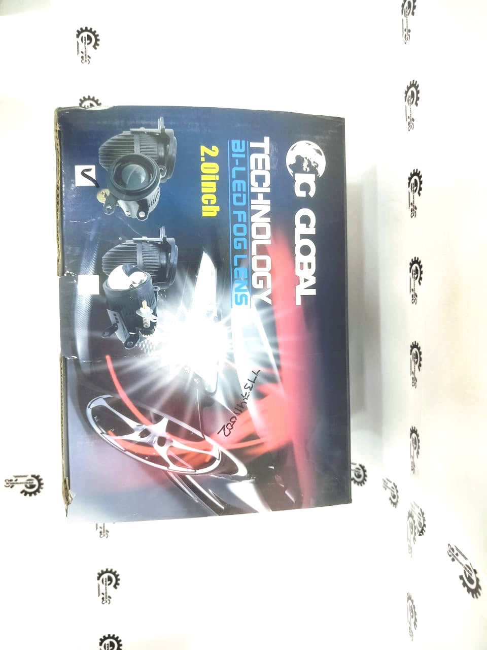 CarTrends G Global Technology Bi-LED Fog Lens, clear lens with integrated LED lights for improved fog light visibility.