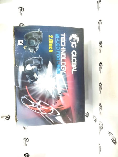 CarTrends G Global Technology Bi-LED Fog Lens, clear lens with integrated LED lights for improved fog light visibility.