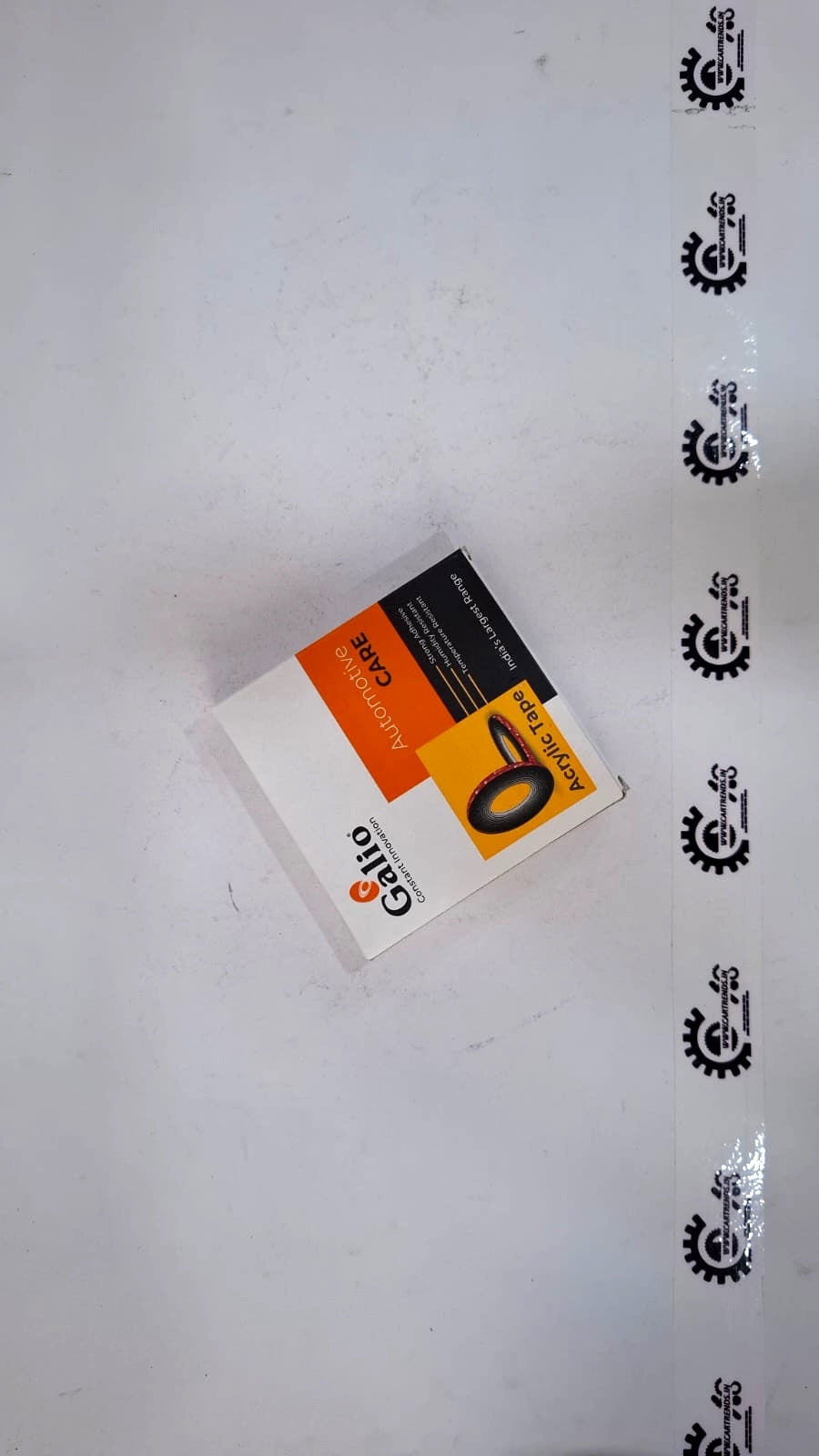 CarTrends Galio Acrylic Tape showing clear, flexible tape material suitable for automotive or craft applications.