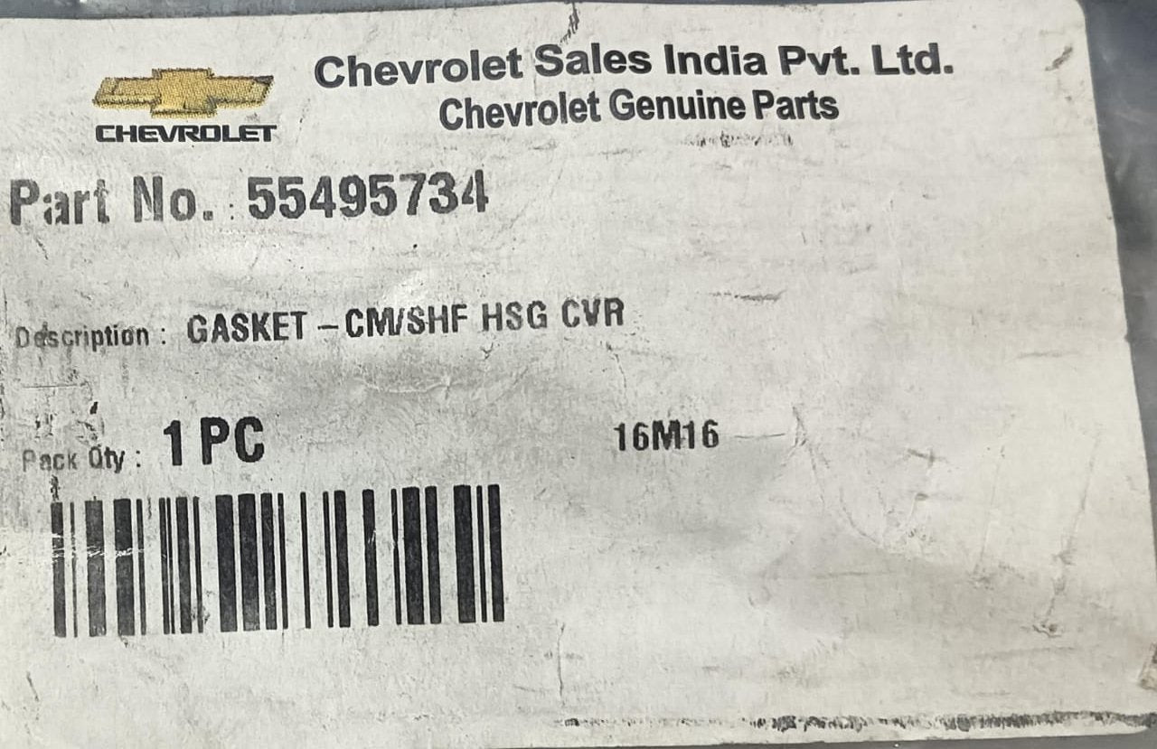 CarTrends gasket for cylinder head, part number J55495734, shown in black with detailed edges for engine sealing.