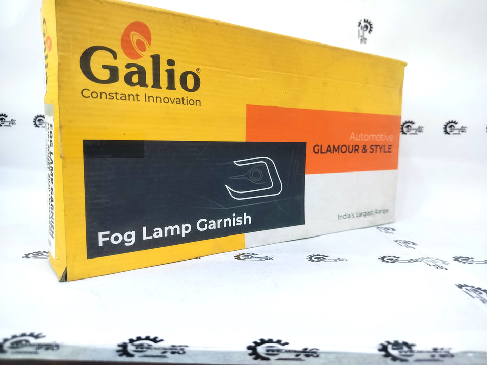 CarTrends GF Fog Lamp Garnish installed on a vehicle, showcasing the stylish car accessory with a sleek finish.