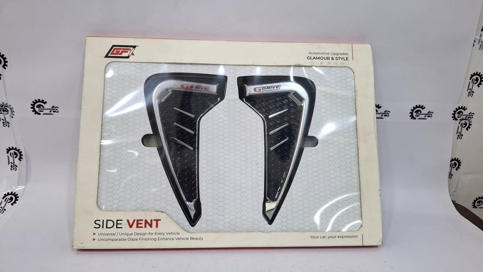 CarTrends GF Side Vent for vehicles, showcasing the aerodynamic side vent design in black with detailed finish.