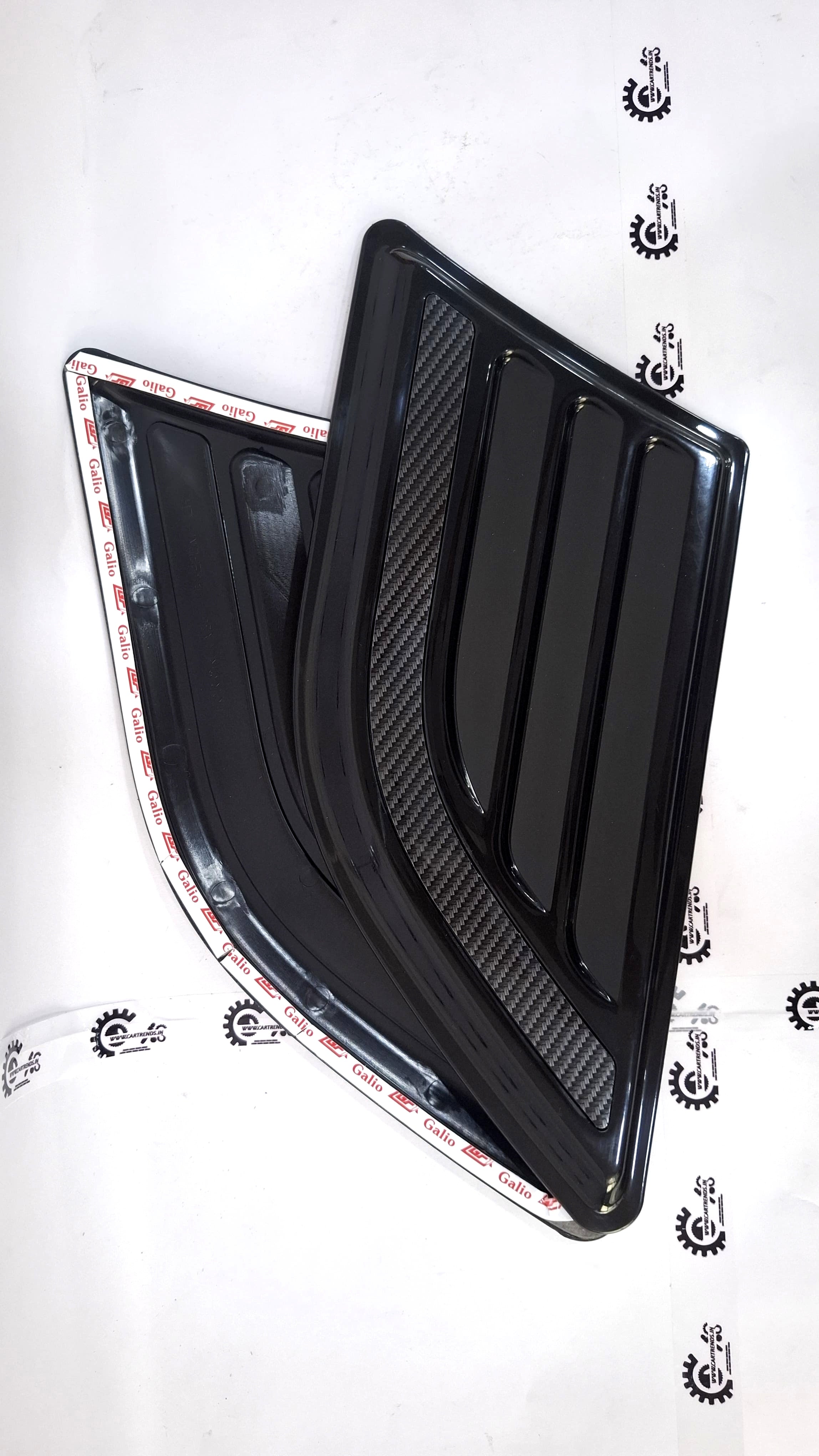 CarTrends GFI Automotive Upgrades decorative hood scoop installed on a vehicle, enhancing engine bay appearance and airflow.