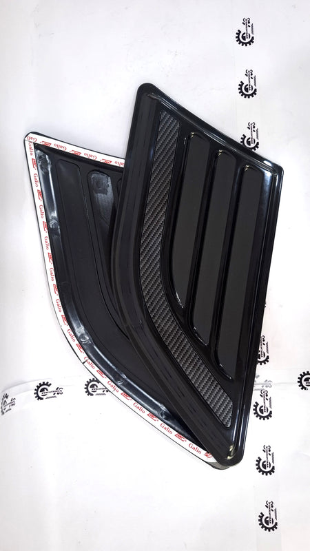 CarTrends GFI Automotive Upgrades decorative hood scoop installed on a vehicle, enhancing engine bay appearance and airflow.