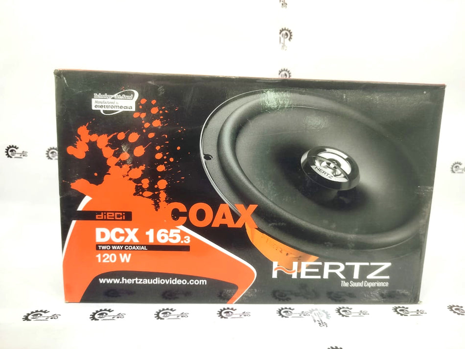 Hertz CarTrends audio product featuring a sleek black car audio system with control buttons and speaker components.