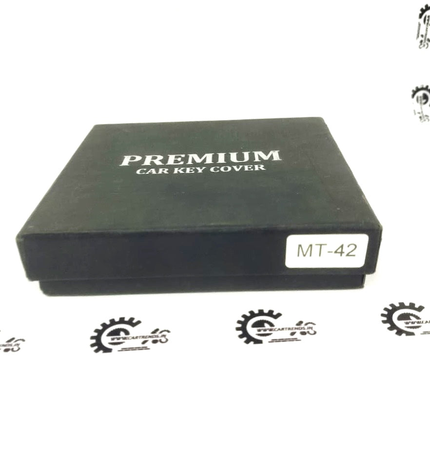 CarTrends Key Care Cover protecting a car key with a sleek, durable design in black color.