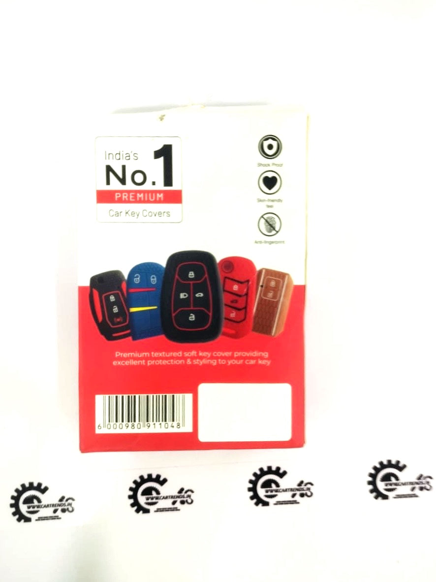 CarTrends Key Care Cover protecting car keys with durable material, shown in a close-up view.