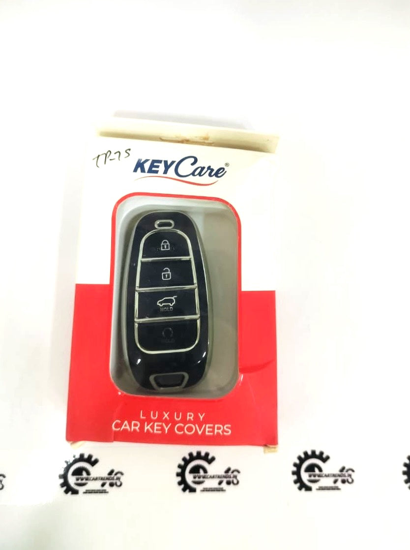 CarTrends Key Care Cover protecting a car key with durable material, designed to keep keys safe and stylish.