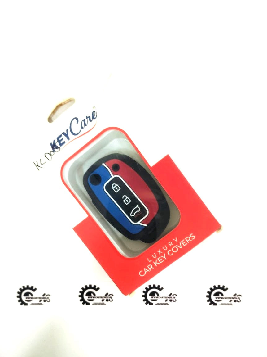 CarTrends Key Care Cover protecting car keys with a sleek rubber design, enhancing durability and style for key fobs.