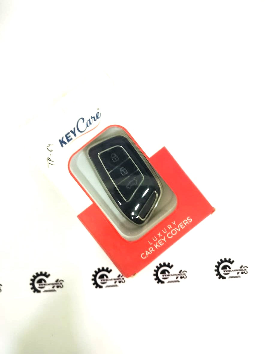 CarTrends Key Care Cover, protective key fob cover in black with branding, designed to fit and safeguard car keys.