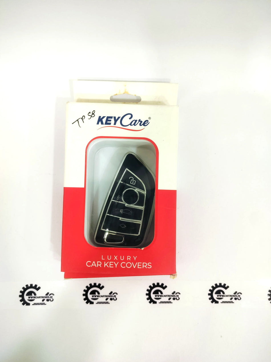 CarTrends Key Care Cover protecting a car key fob with a sleek, durable design for everyday use.