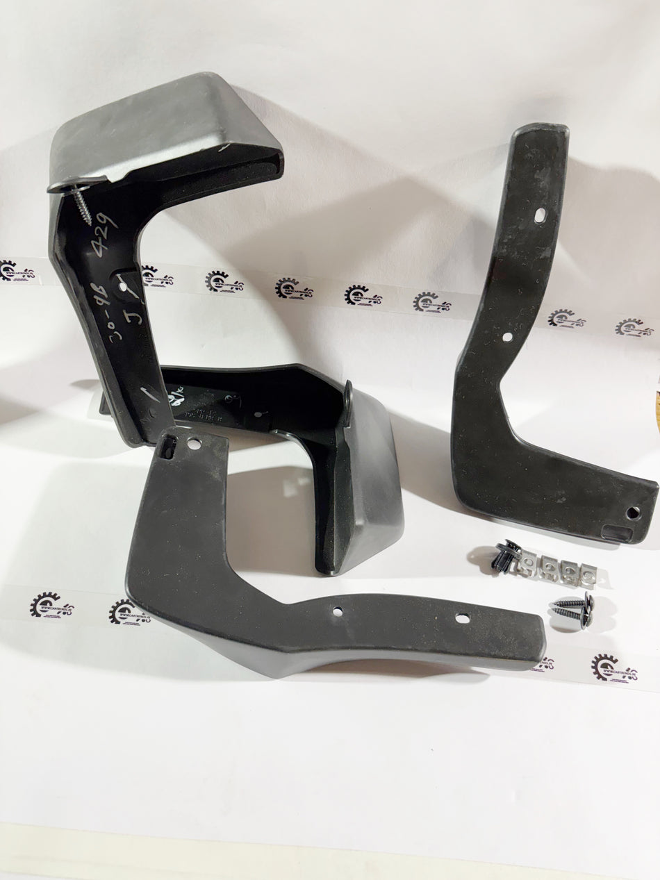 CarTrends mud guard kit 08P00T9A7000 for vehicle protection, shown in black with mounting hardware visible.