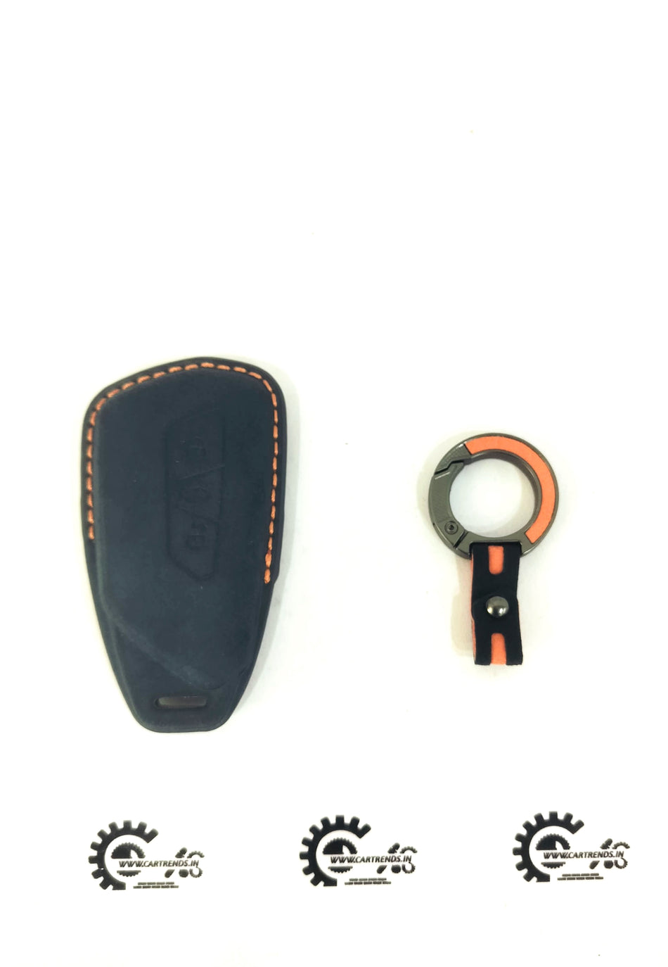 CarTrends Luxe Key Cover in soft leather with sleek design, protecting and enhancing the appearance of car keys.
