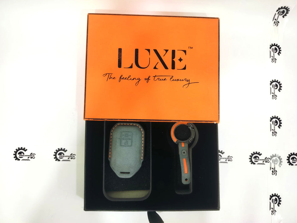 CarTrends Luxe Premium Key Cover in black, designed to protect and enhance your key with a sleek, stylish look.
