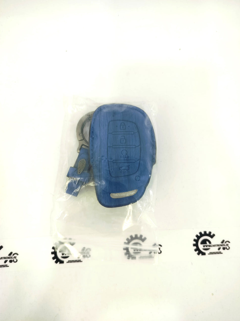 CarTrends Luxe Series key cover with attached chain, stylish and protective key accessory.
