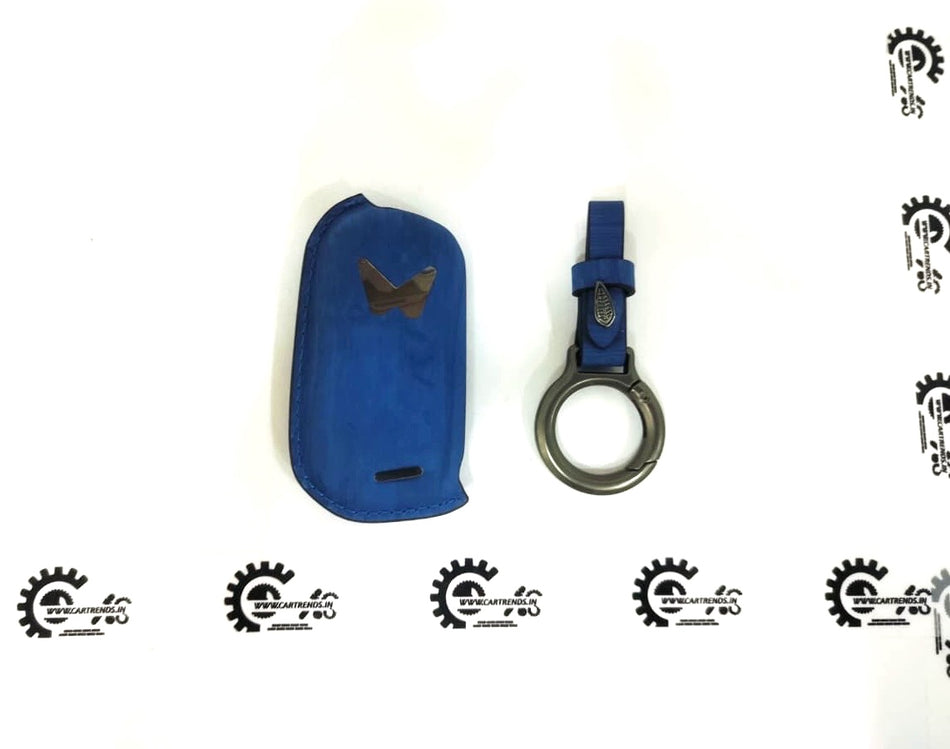 CarTrends Luxe Series key cover with chain, black protective cover and attached chain for key security and style.