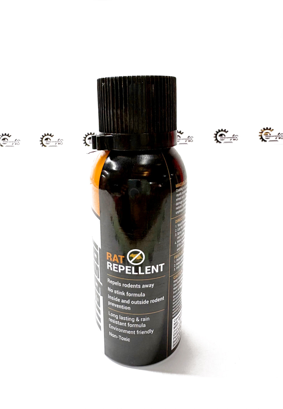 CarTrends Magsol Rat Repellent bottle with label, designed to deter rats and pests effectively.