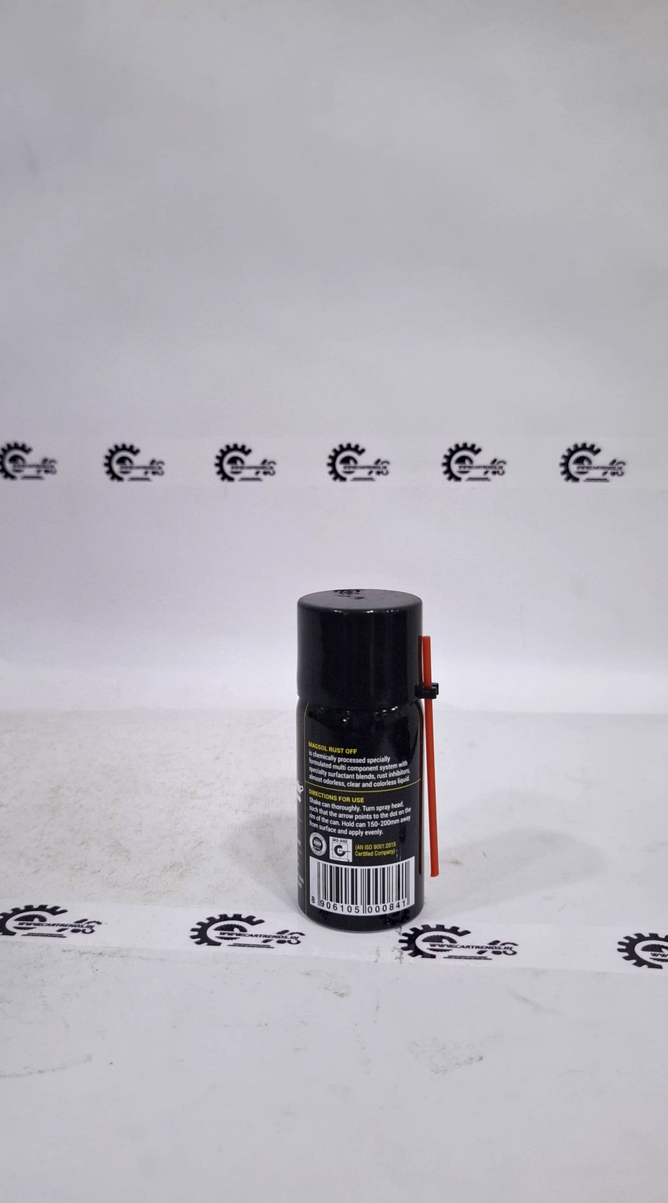Magsol Rust Off by CarTrends, a rust remover product with a white and red bottle, shown in a close-up image.