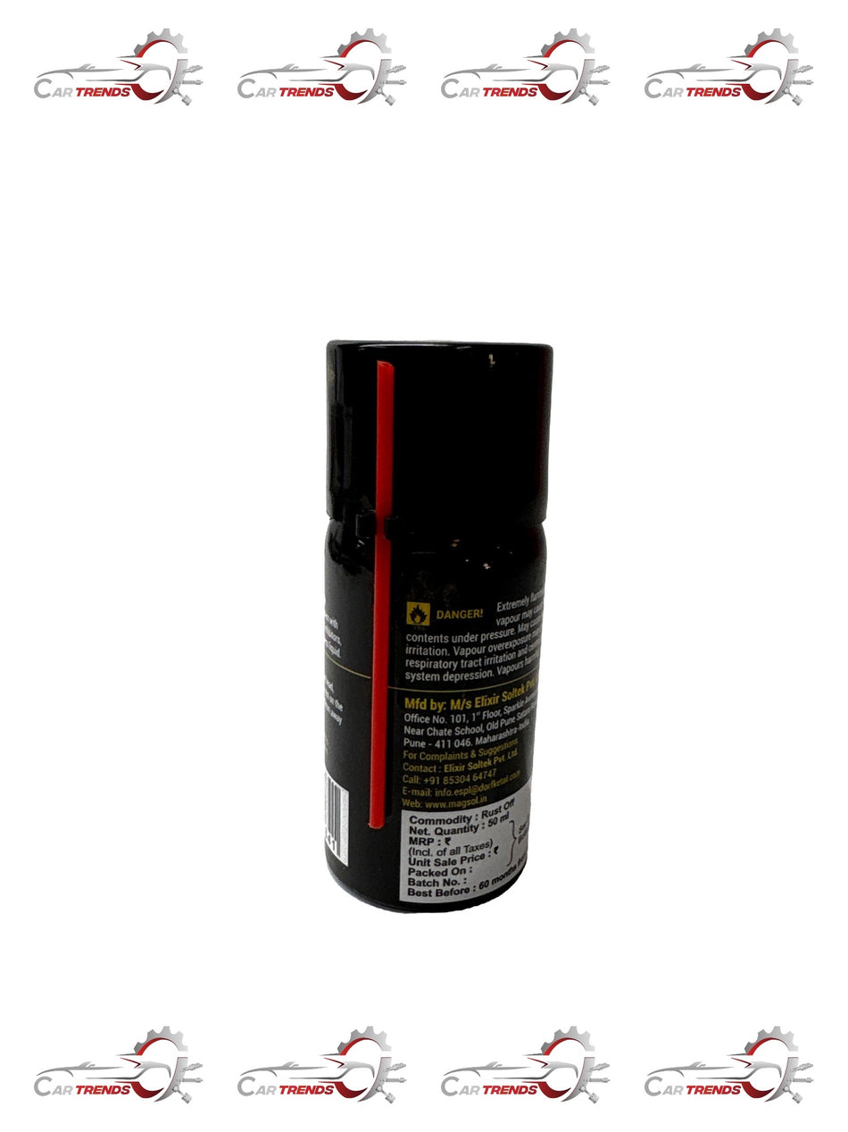 CarTrends MAGSOL RUST OFF bottle with rust removal formula and applicator for automotive rust treatment.