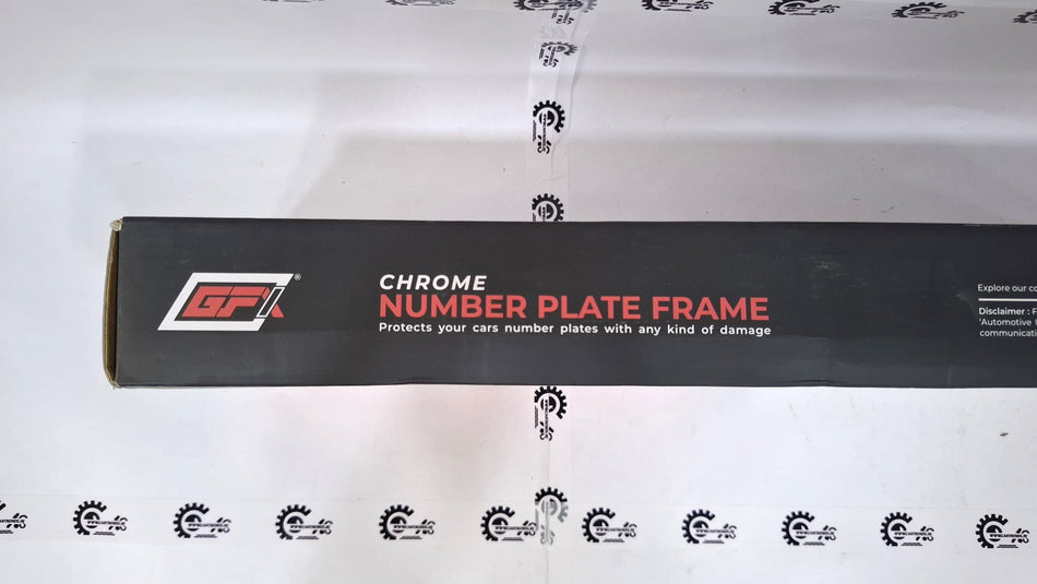 CarTrends number plate frame with black border and clear writing, designed to attach to vehicle license plates.