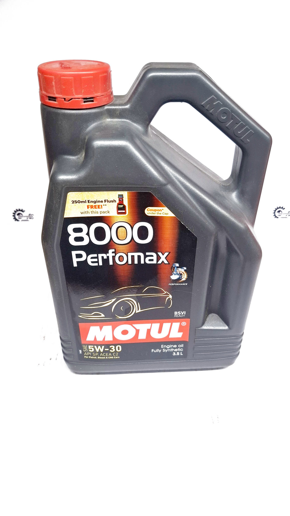 CarTrends Perfomax Engine Oil container with label, black cap, and orange and white branding on a white background.