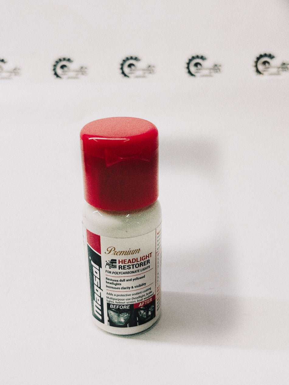 CarTrends Premium Headlight Restorer bottle with applicator for restoring cloudy or foggy headlights to clarity.