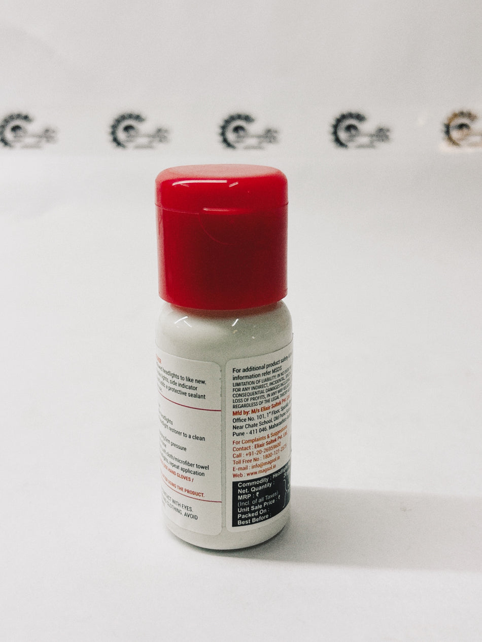 CarTrends Premium Headlight Restorer bottle with applicator, designed to restore clarity to cloudy or foggy headlights.