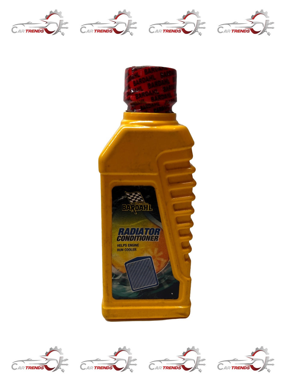 CarTrends radiator conditioner bottle, used for cooling system maintenance, with label showing product details.