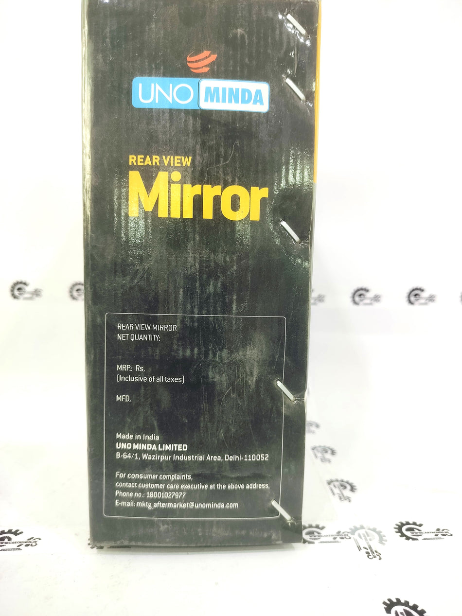CarTrends rear view mirror with adjustable mounting for vehicles, showing a clear reflective surface for safety and visibility.
