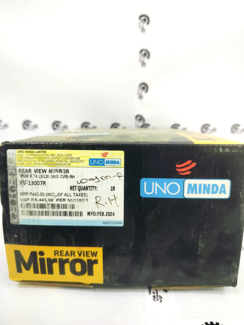 CarTrends rear view mirror mounted inside a vehicle, showing reflective glass and mounting bracket for improved rear visibility