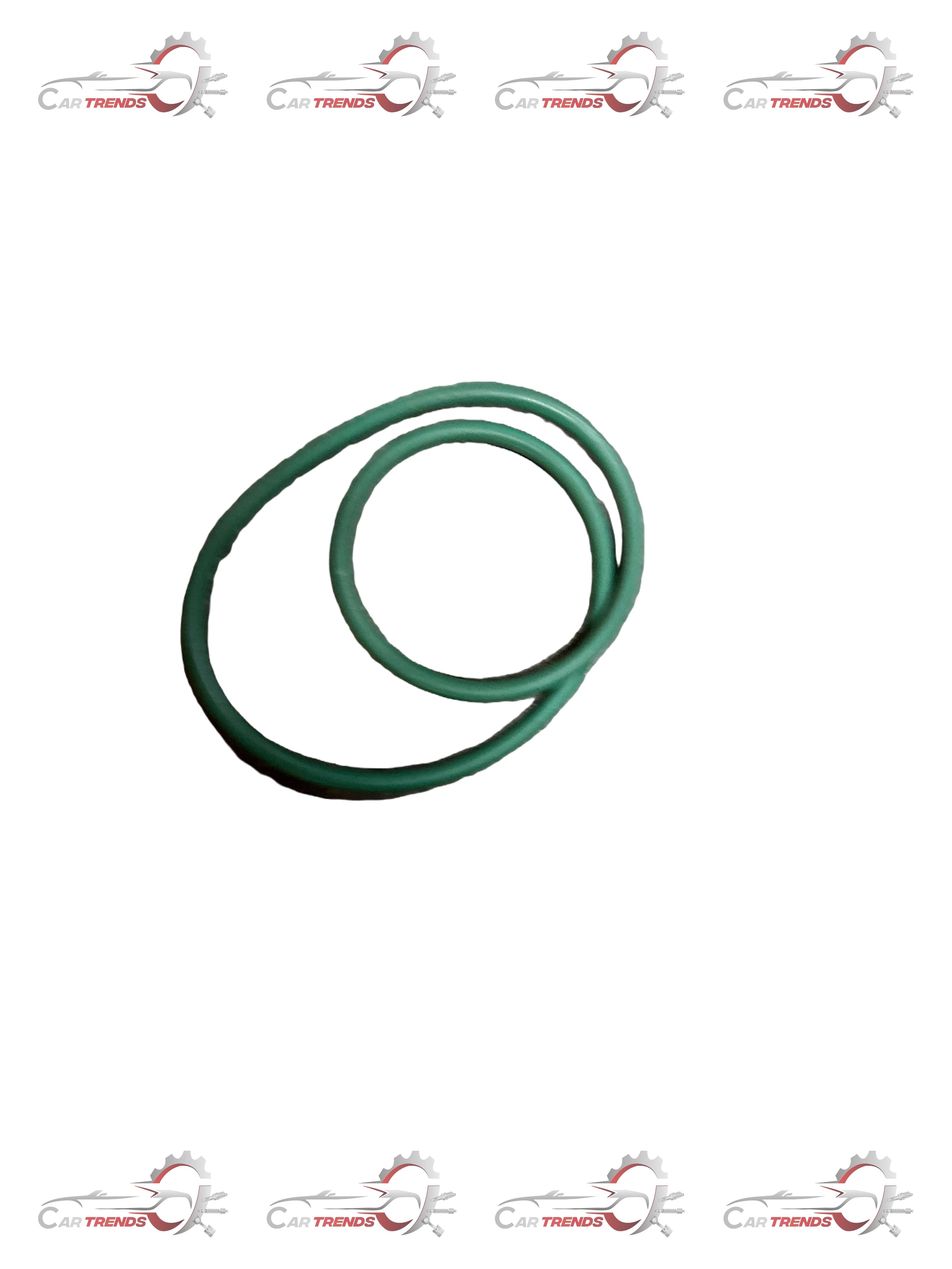 Close-up of a black SEAL O-Ring Bead J96892241 from CarTrends, showing its smooth, round rubber surface on a white background.