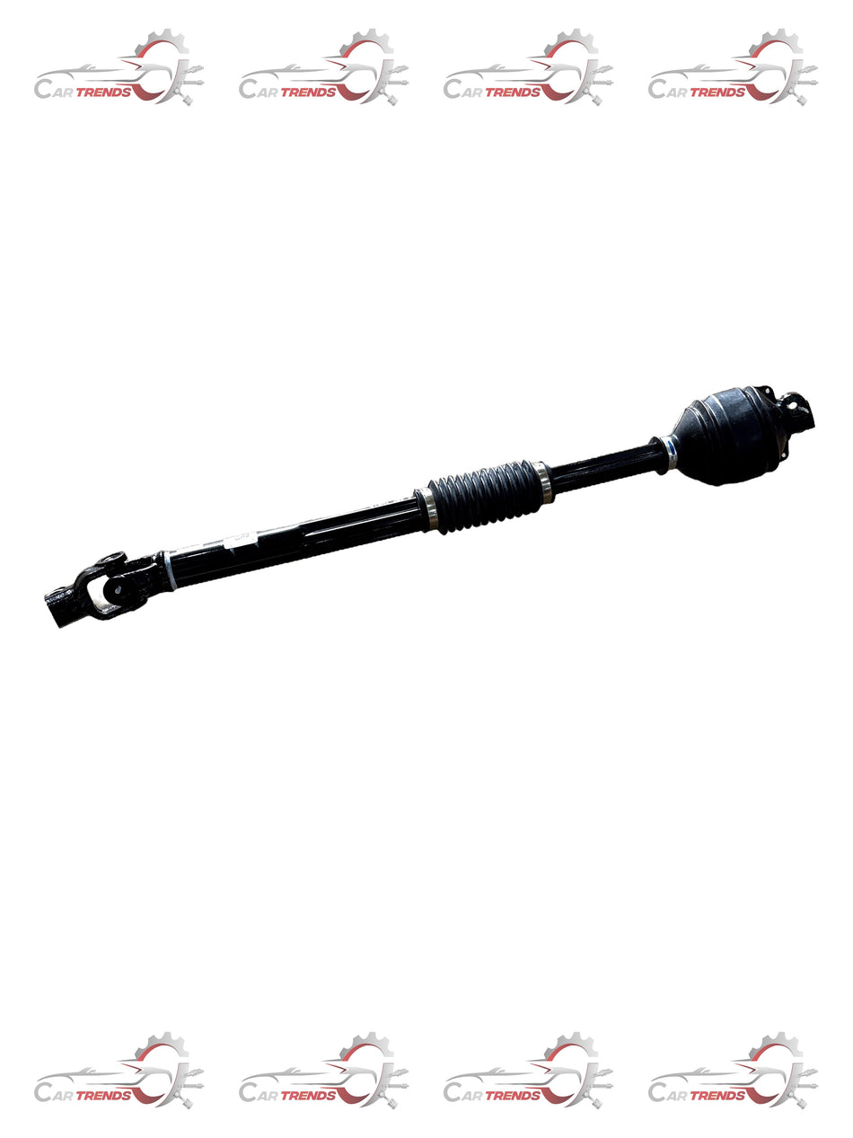 CarTrends automotive shaft, metal component with a cylindrical shape, used in vehicle drivetrain or steering systems.