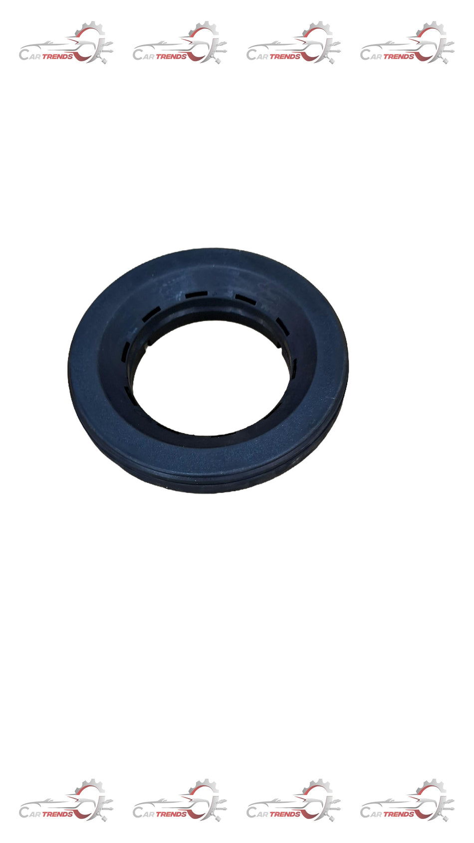 CarTrends strut mount bearing, black automotive suspension component with metal and rubber parts for vehicle stability.