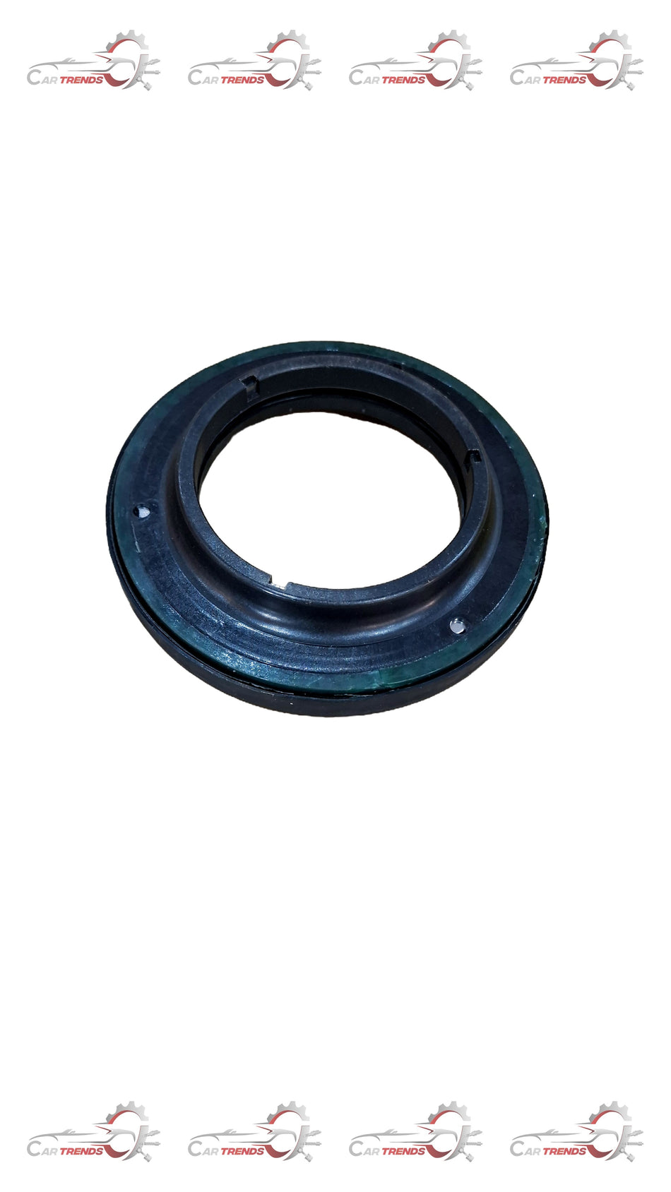 CarTrends strut mount bearing showing the metal and rubber components used for vehicle suspension support.