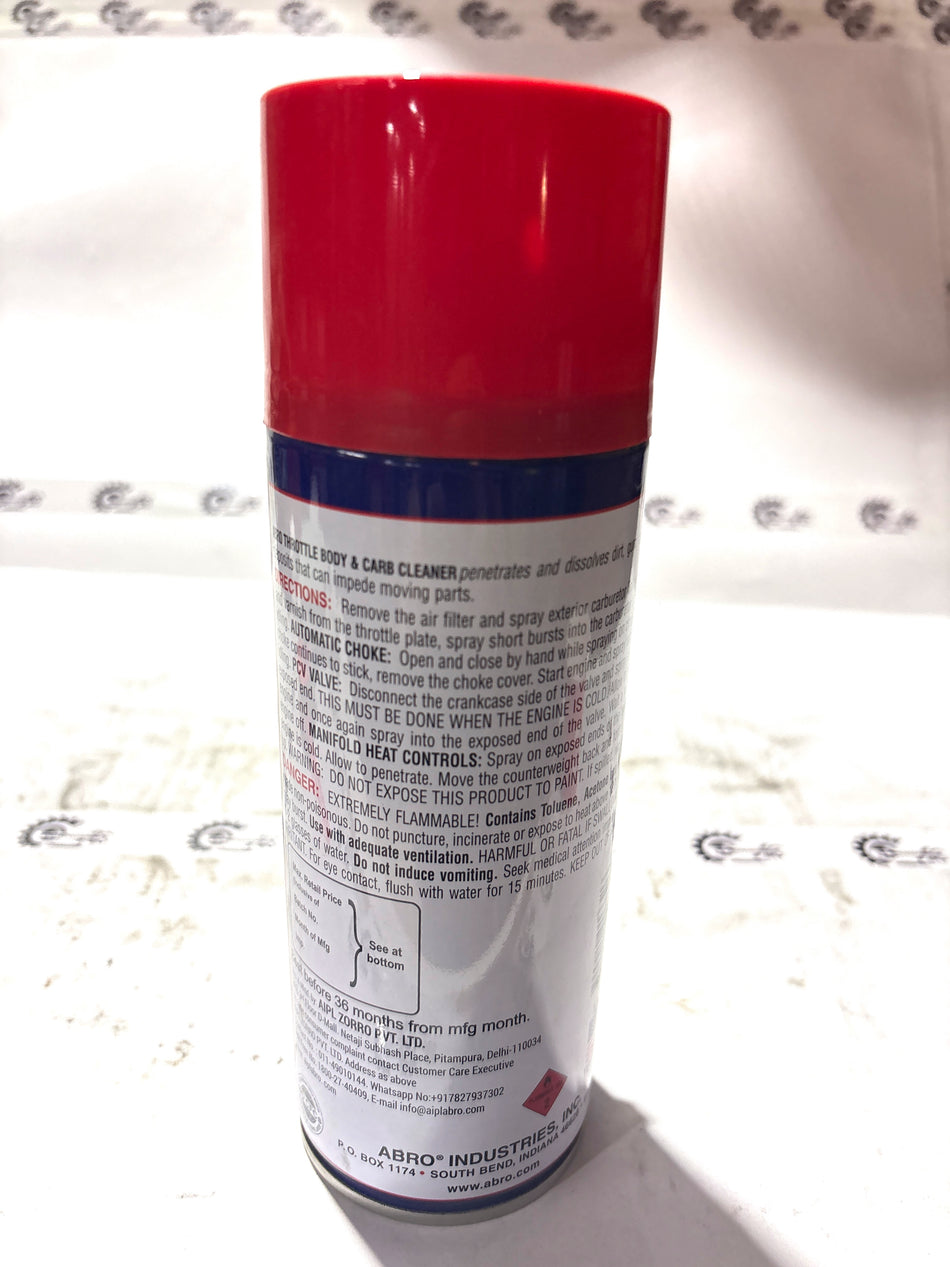 CarTrends throttle body and carb cleaner spray bottle for engine cleaning and maintenance.