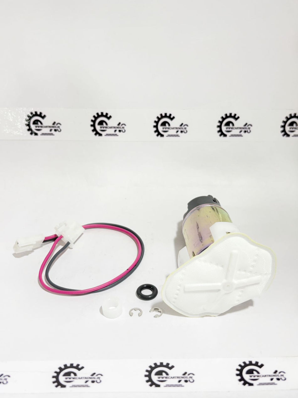 CarTrends fuel pump for Honda 16019T5S405, automotive replacement part, showing the compact pump with connectors and motor components.