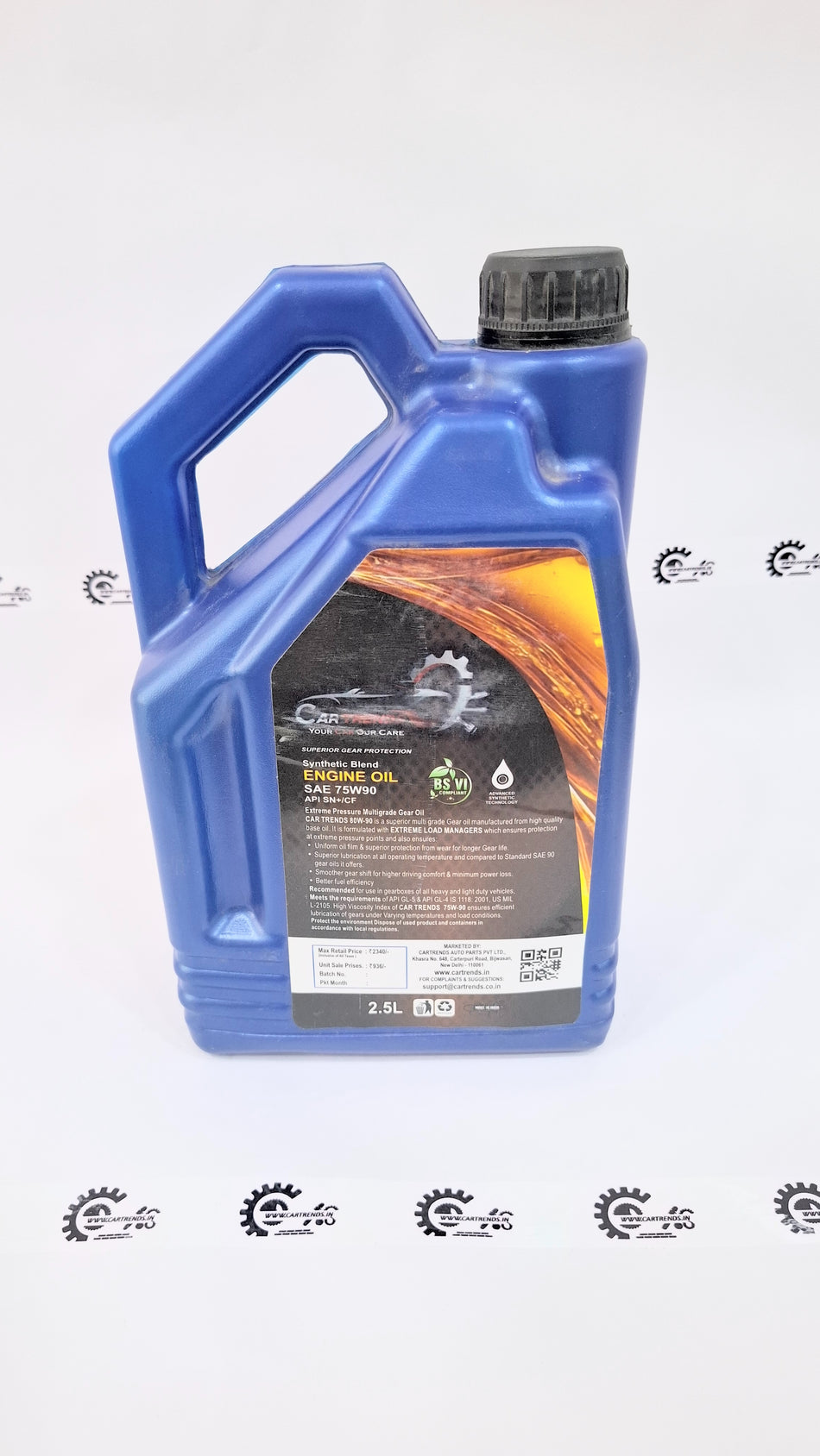 CarTrends Gear Oil container showing the label and packaging of Cartrends Gear Oil for vehicle transmission lubrication.